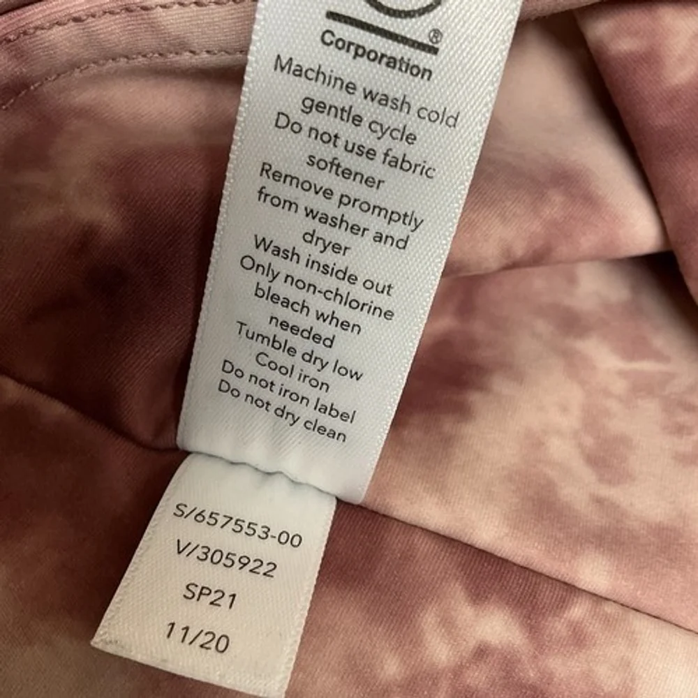 NWOT Athleta Elation Printed 7/8 Tight YogaGym Leggings Women Size L Pink/Maroon - Picture 5 of 11